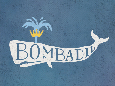Bombadil T-shirt Design band custom lettering custom type drawing hand drawn hand lettered hand lettering illustration lettering music tee tshirt type typography whale