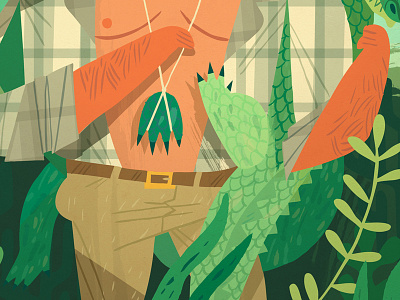 Alligator Hunter alligator hunter illustration owen davey