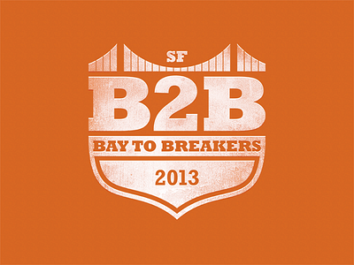 B2B emblem golden gate bridge heraldic race sf symbol