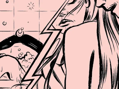 Linework for a Would you Rather? comic illustration illustrator intimate linework photoshop romance romantic would you rather