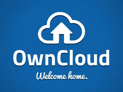 OwnCloud blue brand cloud home house logo owncloud