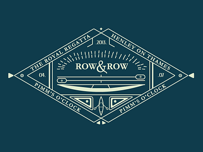 Henley Regatta. boat henley logo paddle row rowing type