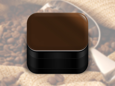 Coffee Capsule Icon brown capsule coffee dark icon ios