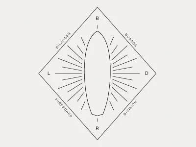 Bilander Surfboard Division bilander boards division label logo pictogram skate surf surfboard