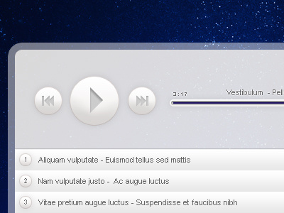 Music Player design interface ui