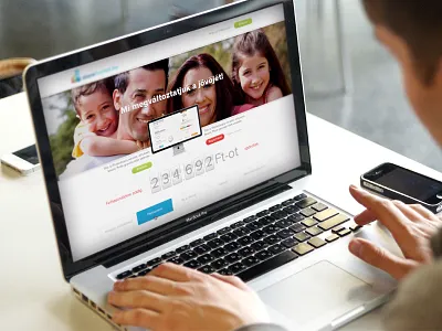 Landing Page clean flat interface layout responsive simple ui user interface ux web design website