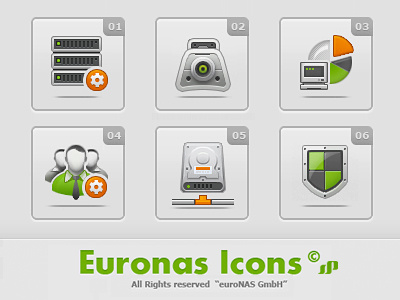 Euronas Icon Set application customization green gui icons interface ipad iphone logo punchev symbols ui ux web