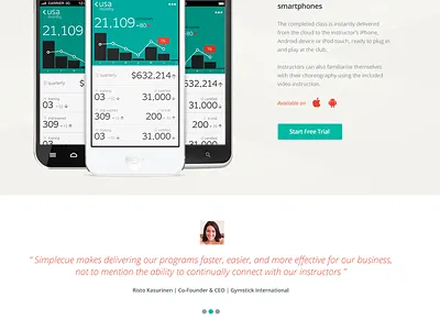 Simplecue WIP landing marketing page responsive ui website