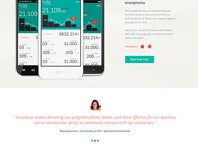 Simplecue WIP landing marketing page responsive ui website