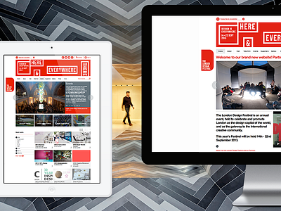 London Design Festival 2013 flat ui ux website