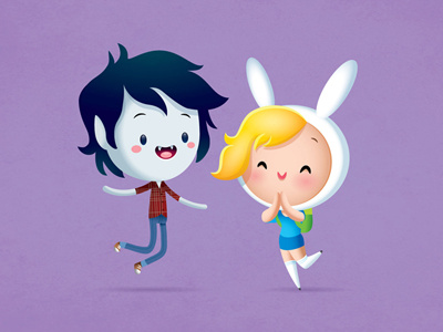 Marshall Lee and Fionna adventure time cartoon network cute fionna and cake kawaii marceline marshall lee