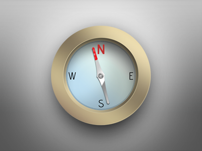 A Compass compass icon design photoshop typical