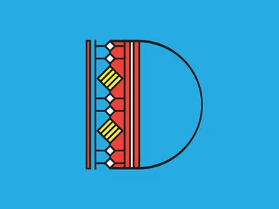 D d lettering type typography