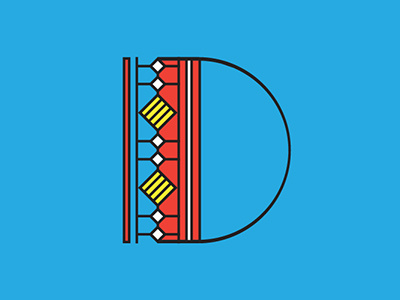 D d lettering type typography