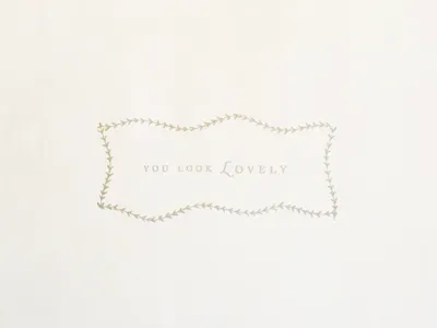 You Look Lovely Photography branding logo photography