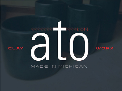 Andrew Outcalt- Clay Worx chad musch clay logo pottery typography