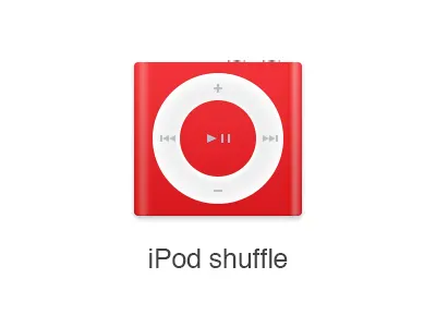Ipod Shuffle icon ipod music red shuffle