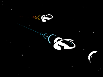 Spacee. personal blust flight float game moon play ship space star sun