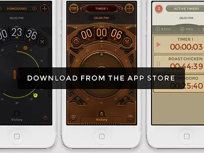 Tymer Video alarm app clock free gui iphone timer ui watch