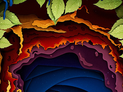 Digital Decade contest decade design digital diorama forest illustration offf paper poland world zalot