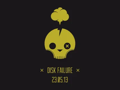 Disk Failure Ouch dead icon ouch picto