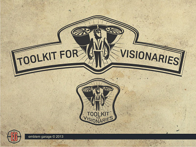 Toolkit For Visionaries crest emblem logo design