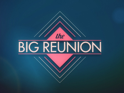 Reunion 3 big broadcast logo reunion vector