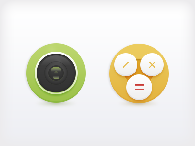 rebound calculator camera face icon rebound subtle theme