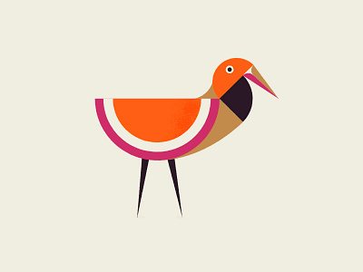 Bird 2843597... bird geometry red