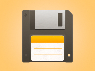 Three and a Half floppy disk illustration vector