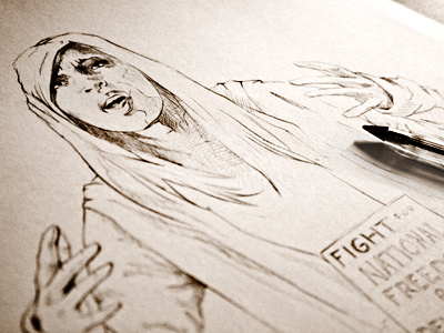 Oracymusic 002 bic cover hip hop music oracy rap rough singer sketch watercolor woman