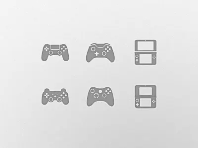 Game Icons 3ds 3dsxl controllers ps3 ps4 xbox xbox one
