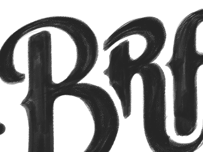 Bradley's bar hand drawn logo typography wacom