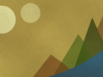 Multiple moons and forest