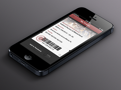 Ticket App app code ios passbook sports ticket