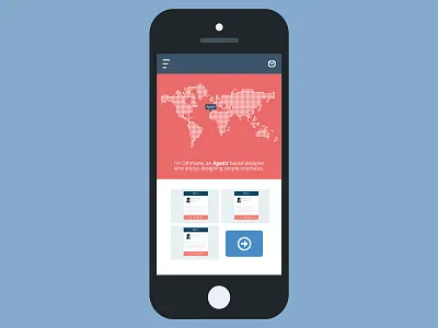 Portfolio - responsive portfolio flat iphone mockup portfolio responsive ui ux webdesign