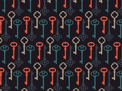 Pattern Design – Keys illustration illustrator pattern textile