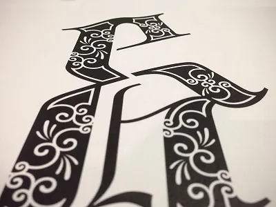 Amperos - another day, another ampersand ampersand black and white decorative font hand done lettering typeface typeface design typography