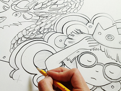 Book Illustration childrens book crown dragon illustration ink kids book little girl pencil playful whimsical