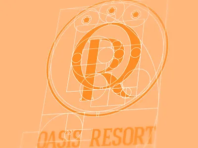 Golden ratio remake of an old logo golden oasis or ratio remake resort