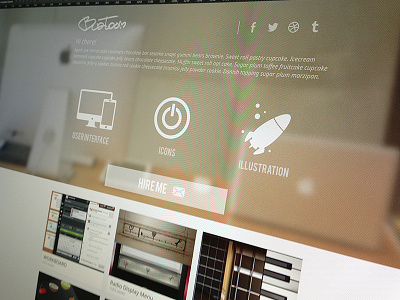 Personal site redesign app background bg blur buatoom button clean dribbble freelance hire icon illustration image instrument parallax personal portfolio redesign responsive rocket site streetwill ui web work