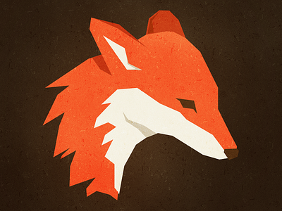 Fox animal flat fox illustration shapes vector