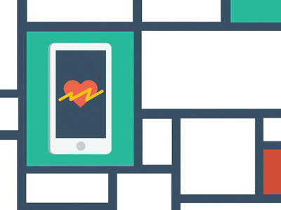 Pitch Graphics colorful flat graphics health icons iphone vector