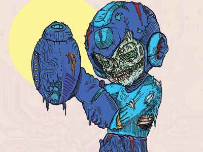 Mega Undead capcom illustration nintendo undead zombie