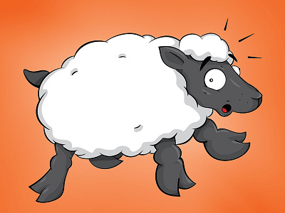 Sheep cartoon illustration sheep vector wool