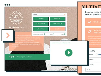 STRCAMP . Music festival festival interface minimorning music strc strcamp ui volbekas web