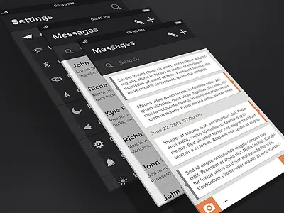iOS 7 apple flat gui interface ios ios7 iphone iphone5 ui