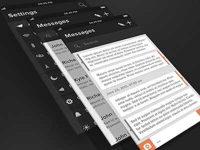 iOS 7 apple flat gui interface ios ios7 iphone iphone5 ui