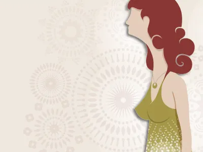 Women illustration figure pattern women