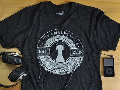 EMS Final Shirt apparel badge dj est headphones music printed screen print t shirt t shirt